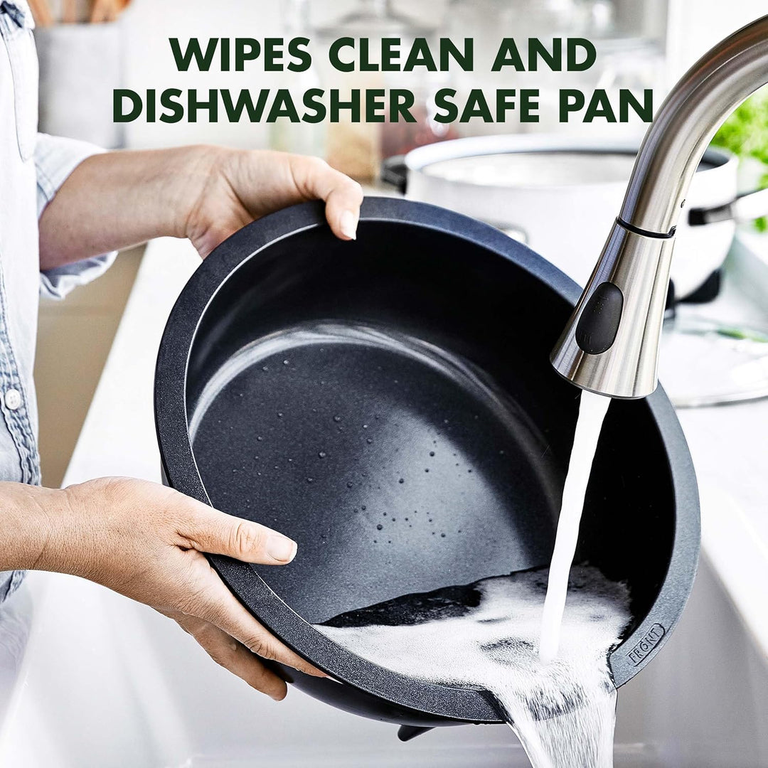 GreenPan Elite Wesentlich Schlau Elektrisch 5.6L Bratentopf,Einfache Brat- Sautier- Rühr- und Reisko