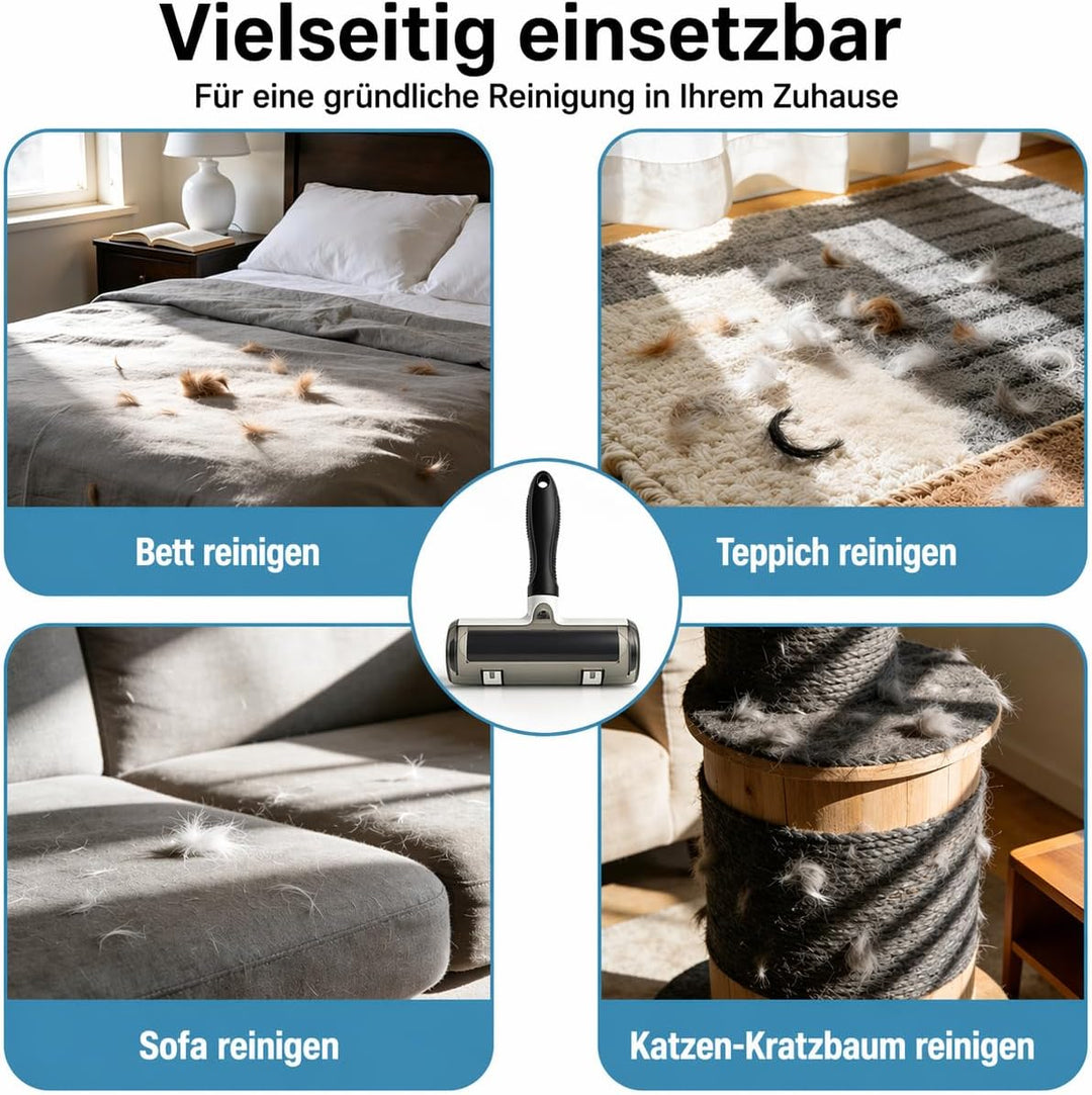 Tierhaarentferner, Hundehaarentferner, Katzenhaarentferner, Fussenroller, Wiederverwendbarer, Elektr