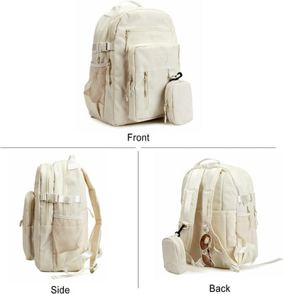 FANDARE Beiläufig Rucksack Schulrucksack Schulranzen Daypacks mit 15.6 Zoll Laptopfach Schultaschen