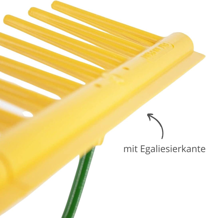 Rekord Rechen mit 16 Zinken und Egaliesierkante Kunststoff, einseitig - ohne Stiel Breite: 65cm Gart
