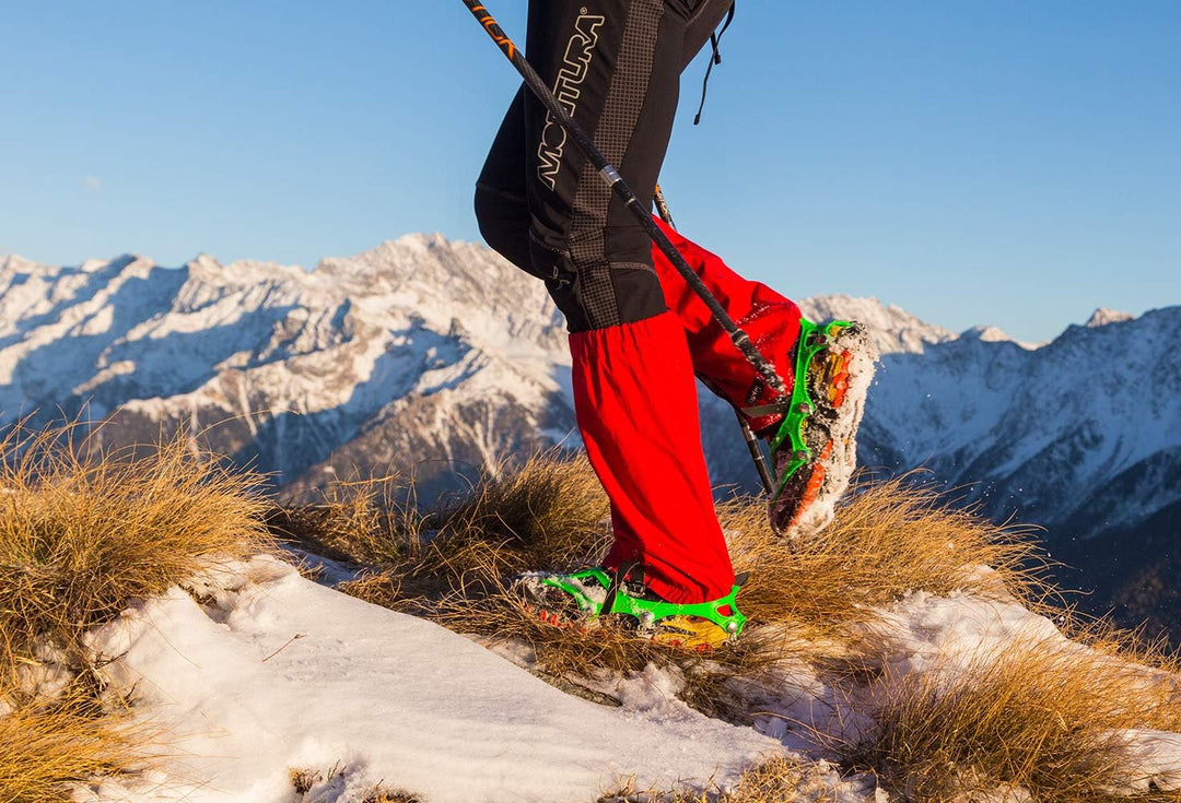 Nortec Steigeisen Nordic Made in Italy für Wandern und Trail Running Winter auf EIS und Schnee, Micr