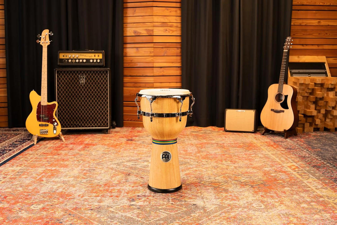 Meinl Percussion DJW3NT Wood Djembe, Floatune Series 30,48 cm (12 Zoll) Durchmesser, natural