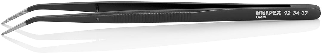 KNIPEX Universalpinzette schwarz lackiert Geriffelt 155 mm, 92 34 37 Single, Single