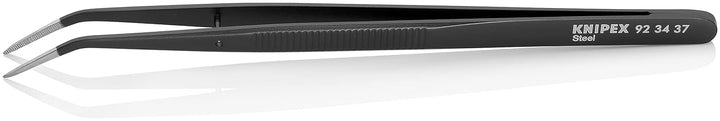 KNIPEX Universalpinzette schwarz lackiert Geriffelt 155 mm, 92 34 37 Single, Single
