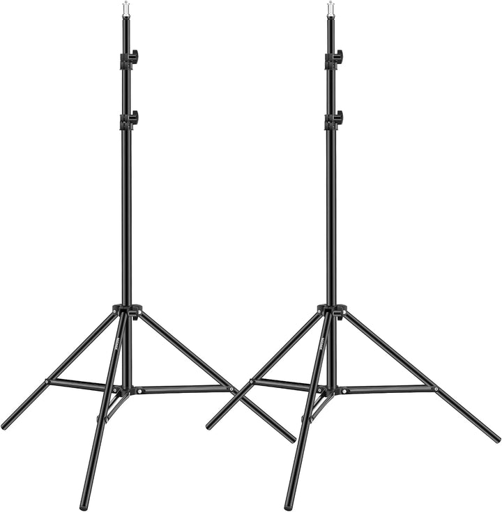 Neewer 190 cm Aluminium-Stativständer für Studio Kits, Fotografie Lichter, Softboxen (schwarz, 2er-P