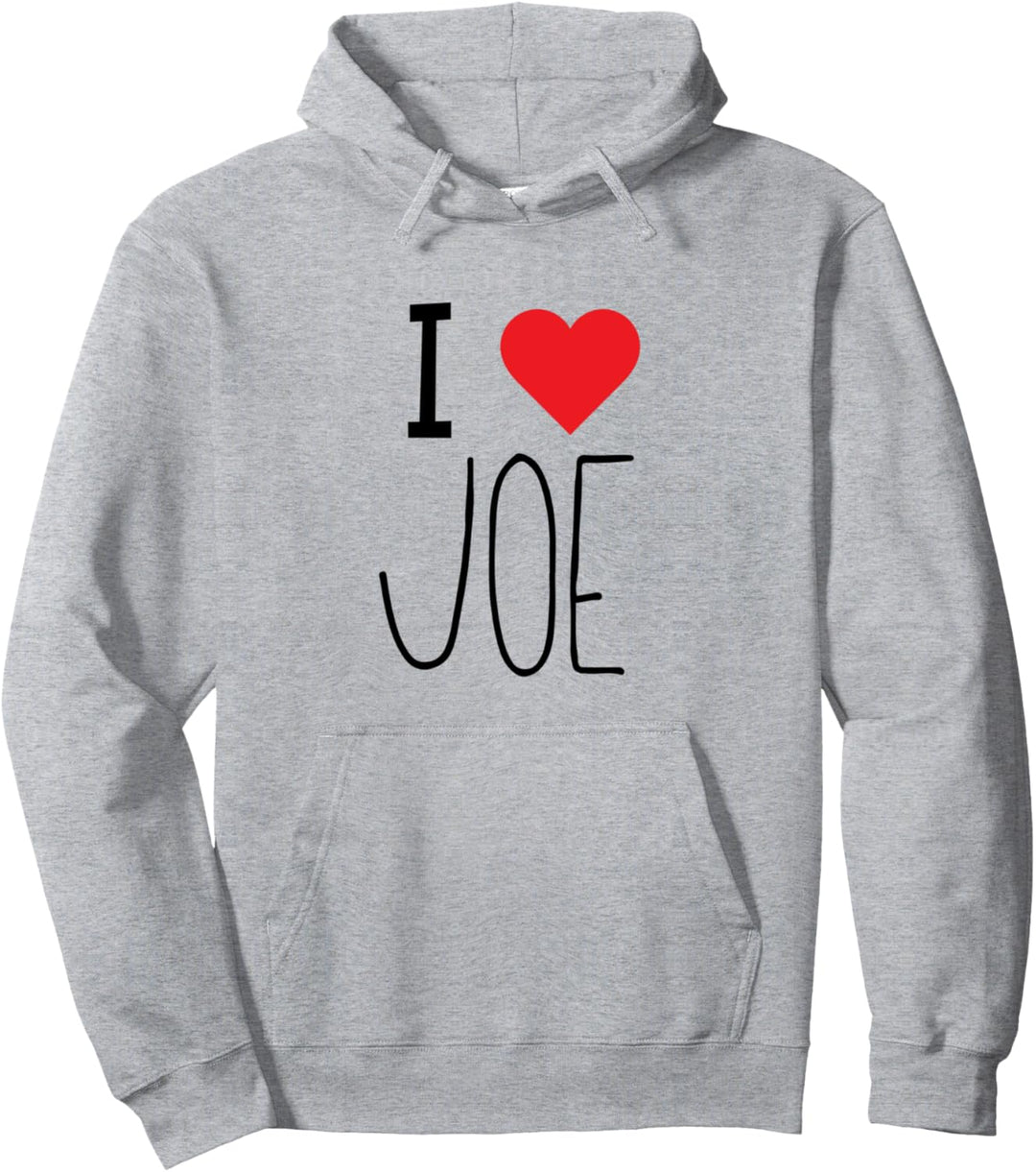 I Love Joe Biden For President 2020 Cute Heart Matching Vote Pullover Hoodie