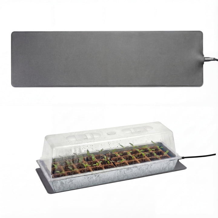 Romberg Heizmatte für Pflanzenanzucht, Grösse S (60 × 15 cm), 20 W, IP67 wasserdichte Pflanzenheizun
