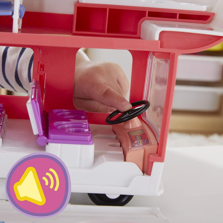 Peppa Pig Adventures, Family Motorhome Preschool Toy, Vehicle to RV Playset, Plays Sounds and Music,