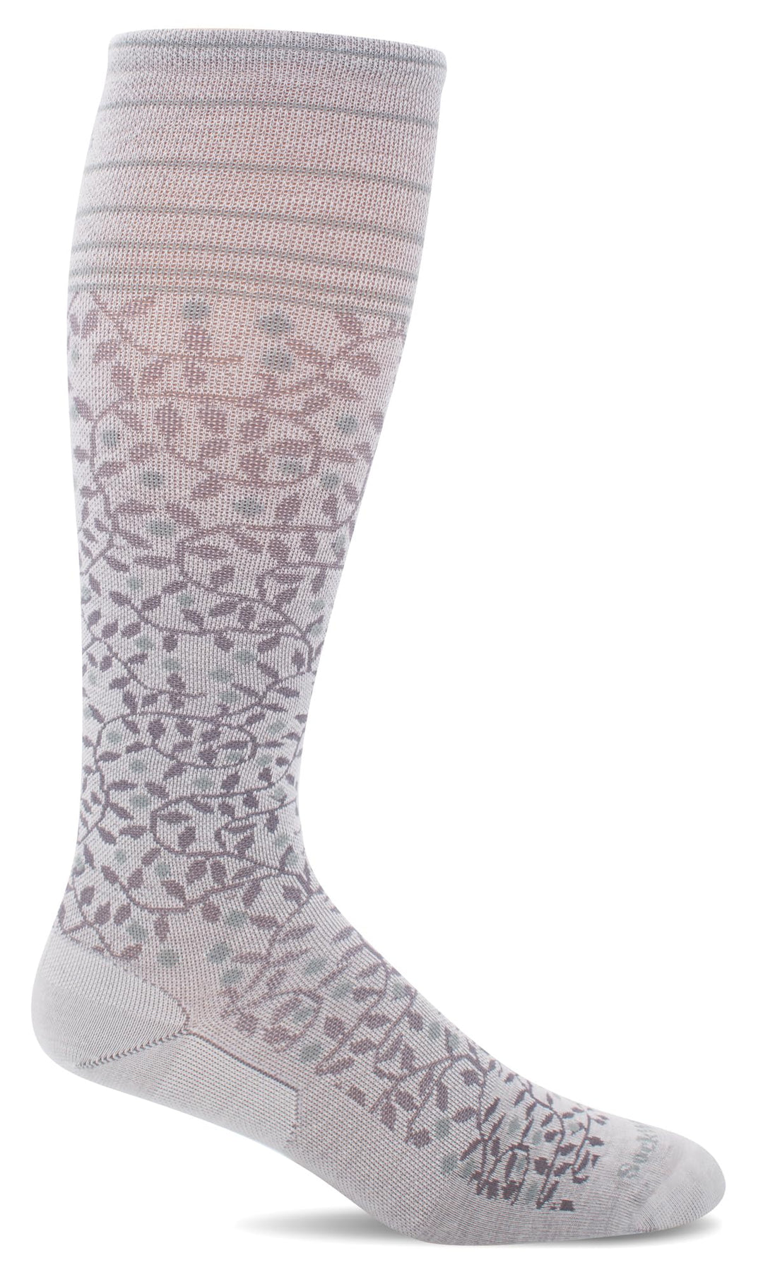 Sockwell Women's New Leaf Moderate Graduated Compression Sock, Natural - Medium/Large, Natürlich