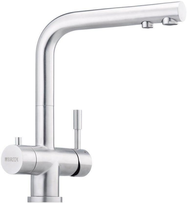 Design Wasserhahn 3 Wege Franke L Auslauf Massiv Edelstahl Küchenarmatur Mischbatterie 3-Wege-Wasser