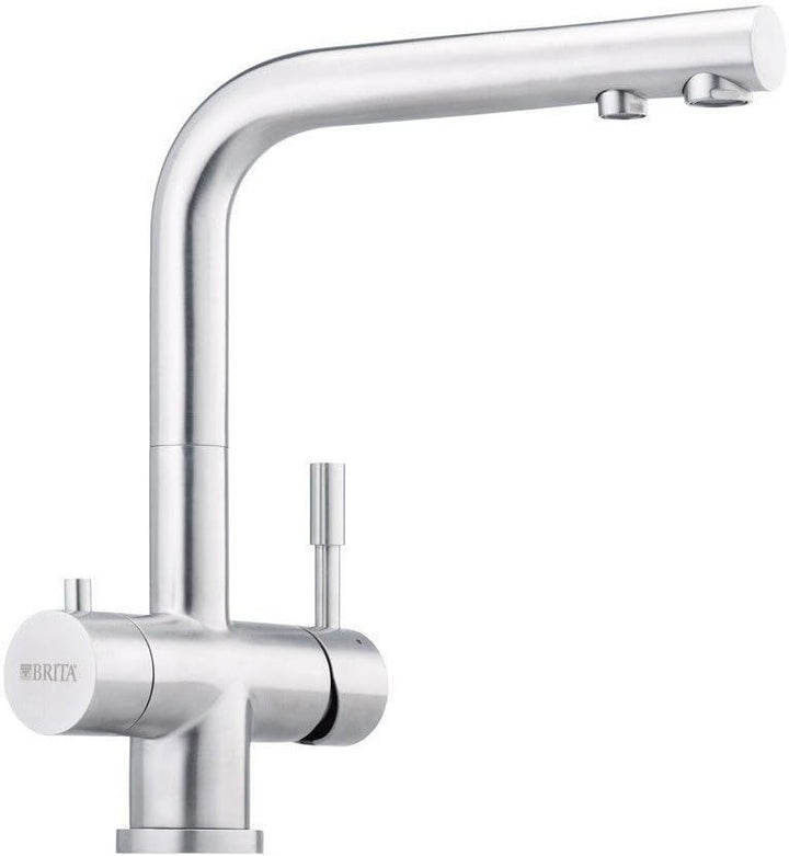 Design Wasserhahn 3 Wege Franke L Auslauf Massiv Edelstahl Küchenarmatur Mischbatterie 3-Wege-Wasser