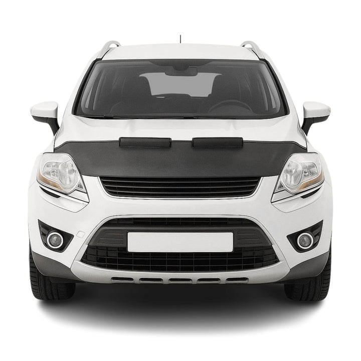 OMAC Haubenbra Steinschlagschutz Bonnet Bra kompatibel mit Ford Kuga 2008-2013 Carbon Optik Halb Car