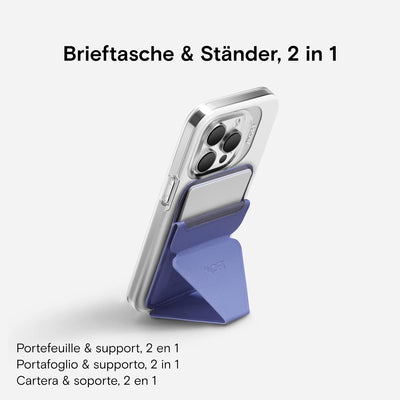 MOFT Snap-On Magnetischer Handyständer Magsafe Kompatibles Wallet für iPhone 14/13/12 Serie mit 3 Be