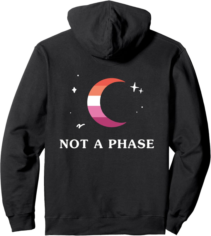 Keine Phase Lesbian Orange Pink LGBTQ Gay Pride Flagge Mond Pullover Hoodie