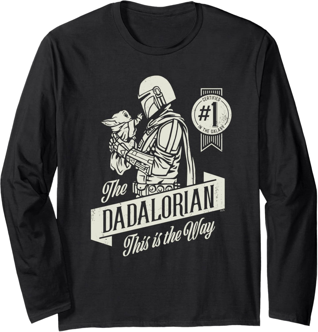 Star Wars The Mandalorian und Grogu "Dadalorian" Vatertag Langarmshirt
