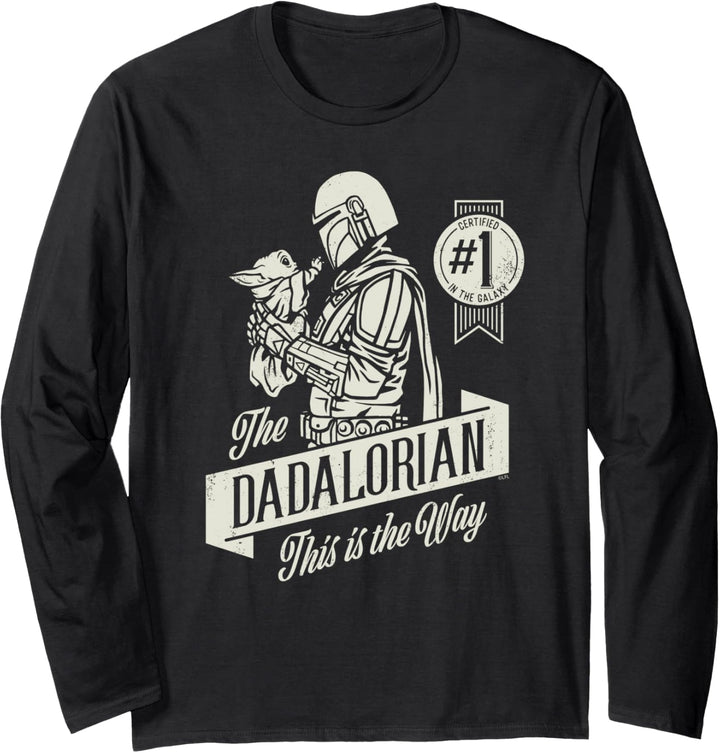 Star Wars The Mandalorian und Grogu "Dadalorian" Vatertag Langarmshirt
