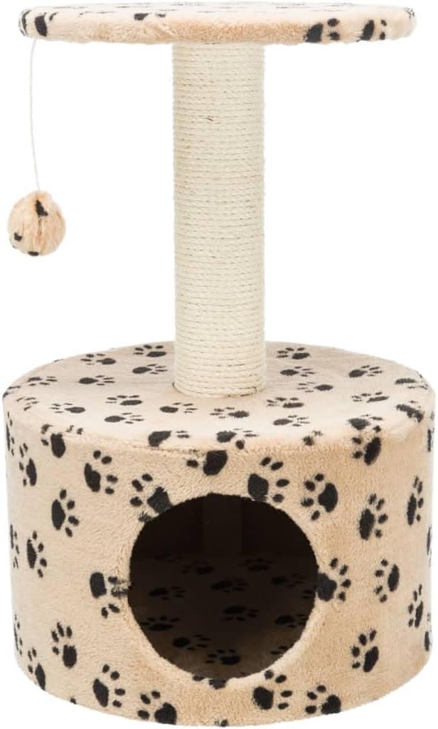 Trixie 43704 Kratzbaum Toledo, 61 cm, beige Beige/Schwarz Medium (13 x 13 x 24 in.), Beige/Schwarz M