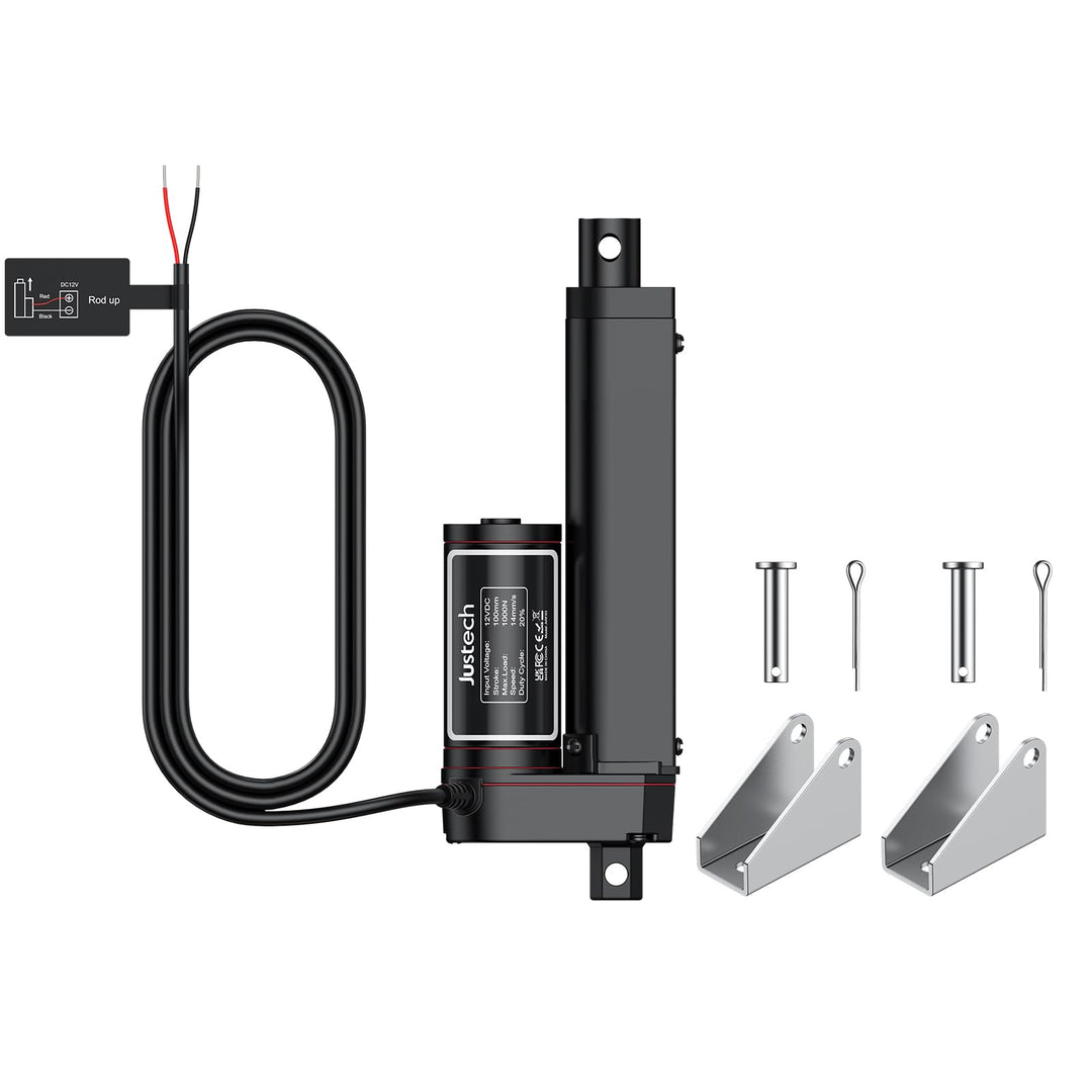 Justech 12V Linear Actuator Lineartechnik-Aktuatoren Lineartechnik 1000N/225LBS 100mm/4in Linearantr