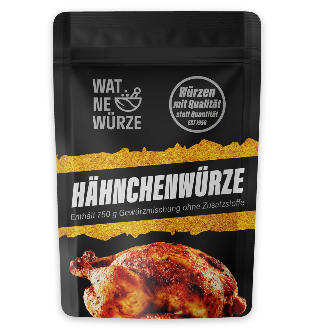 WAT NE WÜRZE Hähnchengewürz Chicken Rub 750 g | Gewürz für Brathähnchen, Chicken Wings, Hähnchen, Ga