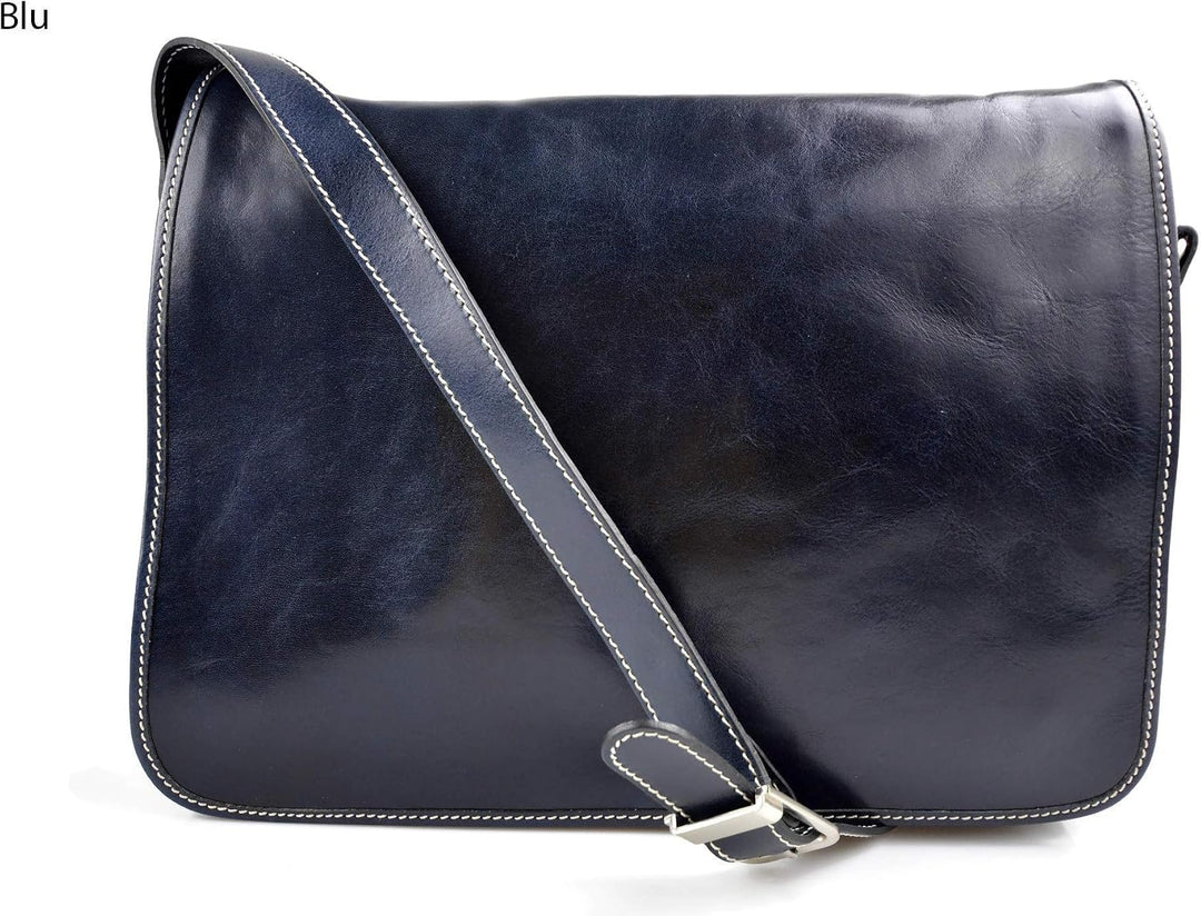 Leder messenger tasche umhängetasche kuriertasche schultertasche aktentasche messenger ledertasche l