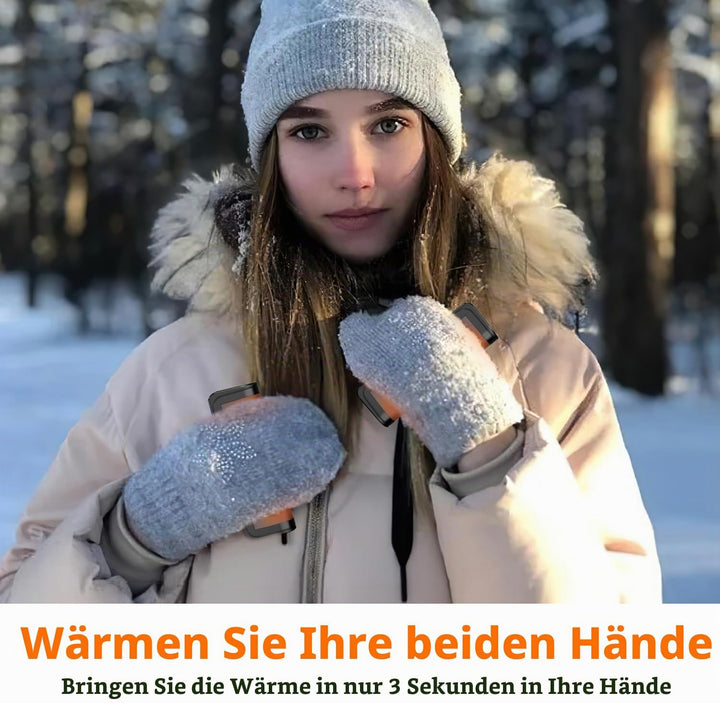 gabless Handwärmer elektrisch 2er Set, Handwärmer Taschenwärmer, Handwärmer wiederverwendbar, elektr