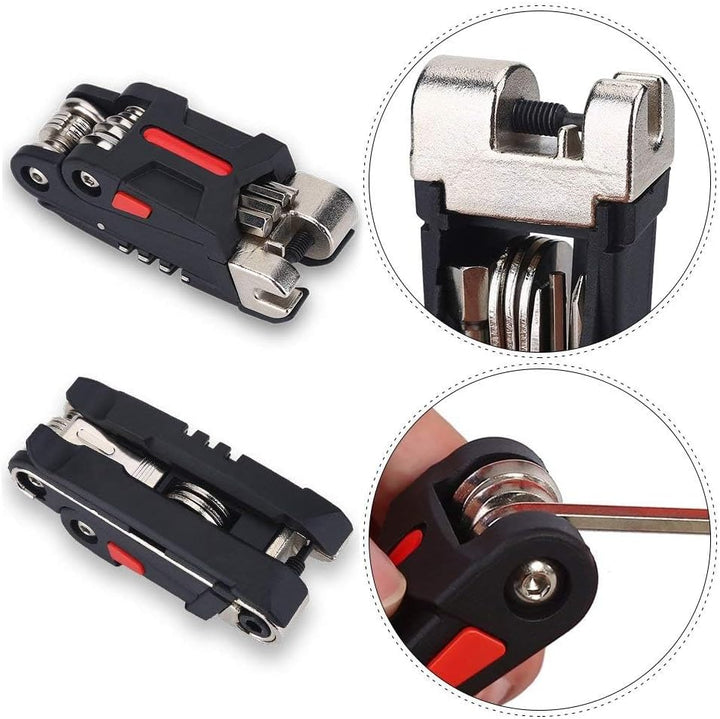 Fahrrad Multitool Werkzeug, 16 in 1 Fahrrad Multifunktions Reparatur Werkzeug Set Fahrrad Wartungswe