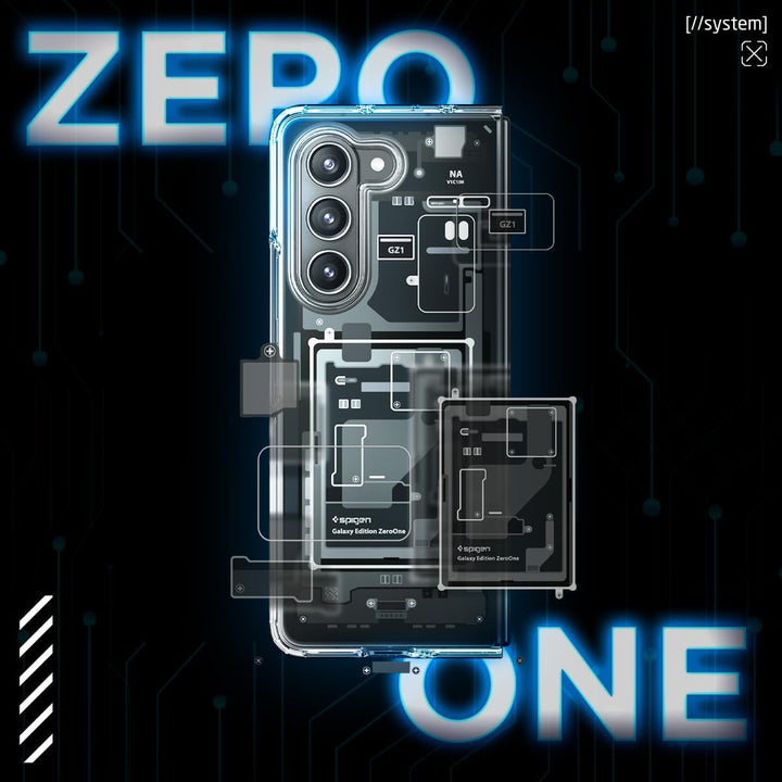 Spigen Ultra Hybrid Hülle Kompatibel mit Samsung Galaxy Z Fold 5 -ZeroOne, ZeroOne
