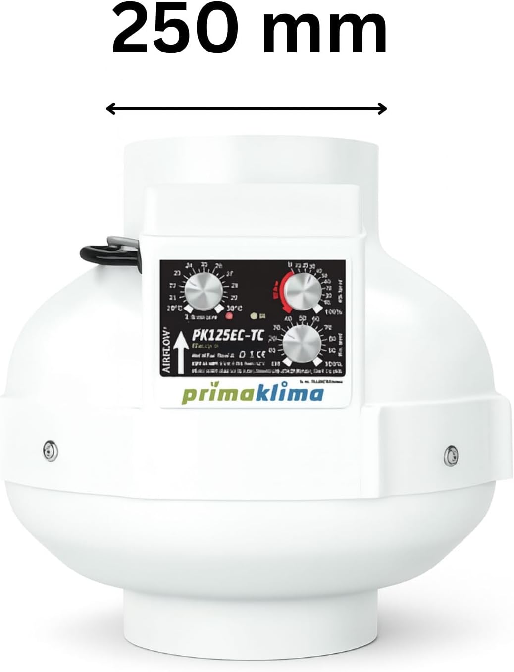 Prima Klima Fan 160 mm 820 m3/h - Abluftventilator Rohrventilator Grow Lüfter Abluft Growzelt Lüfter