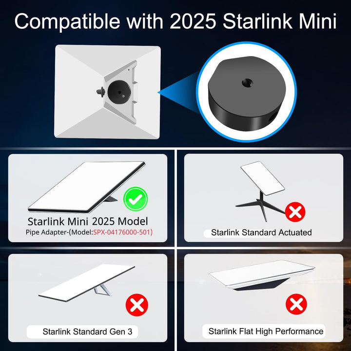 Magnetisch Halterung Adapter für Starlink Mini Einstellbar Auto Magnetisch Halterung Kompatibel für