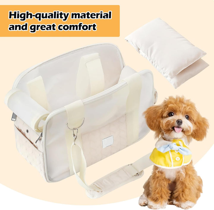 Hundetragetasche bis 5kg – Leichte & Atmungsaktive Hundetasche für Kleine Hunde & Katzen, Tragetasch
