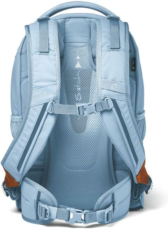 satch Pack Schulrucksack Set 2tlg. mit Schlamperbox Nordic Ice Blue, Nordic Ice Blue