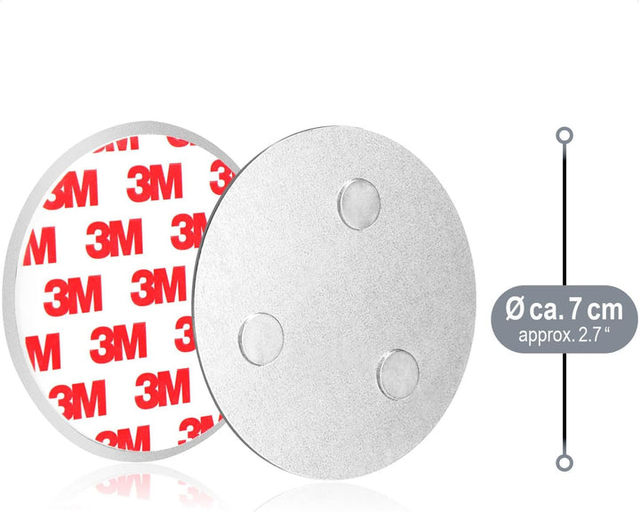 com-four® 10x Magnethalterung für Sicherheitsmelder - Halterung zum Kleben oder Bohren - Befestigung