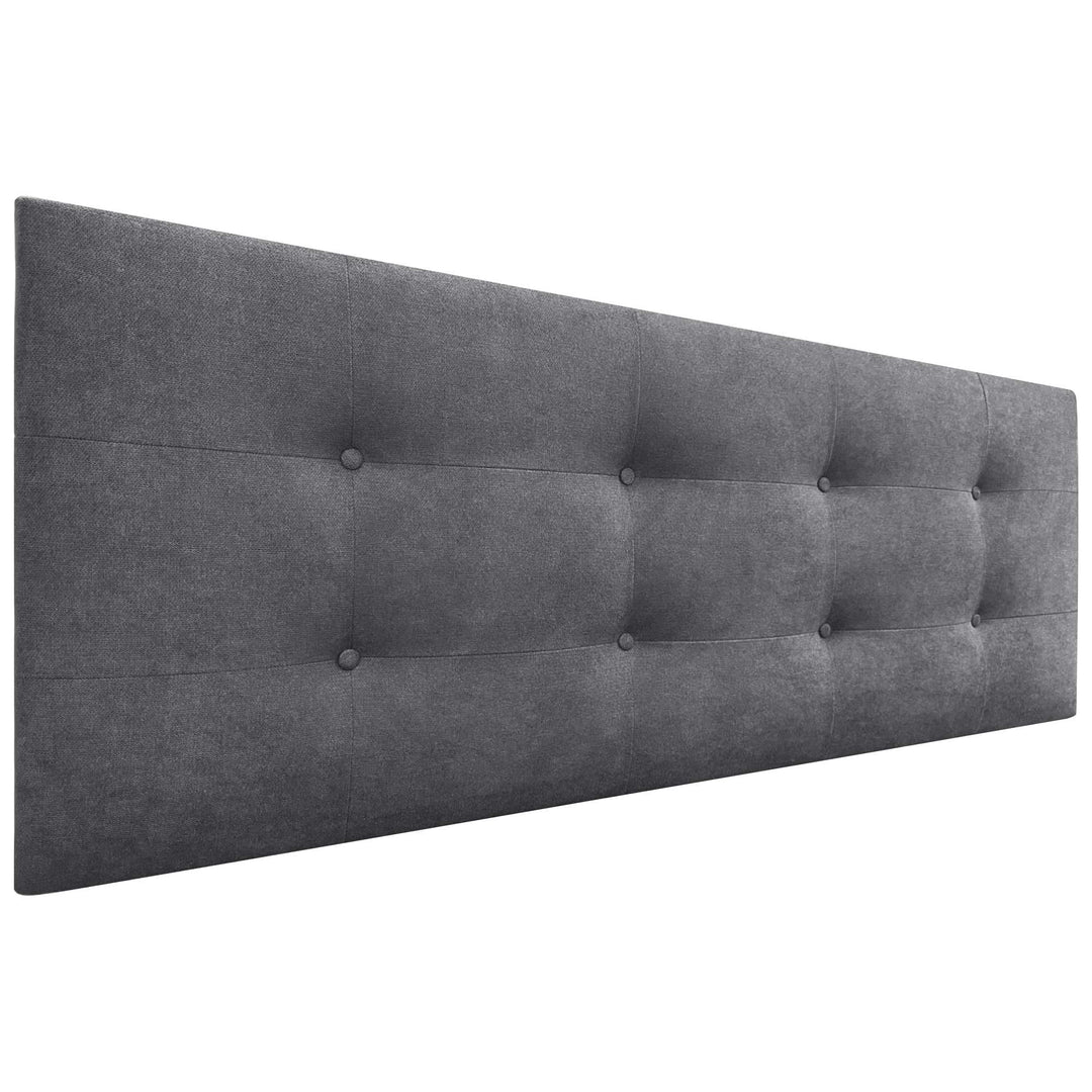 DHOME Kopfteil für Bett, gepolstert, 8 cm dick, gepolsterter Kopf, ACUALINE Stoff und Kunstleder, fü