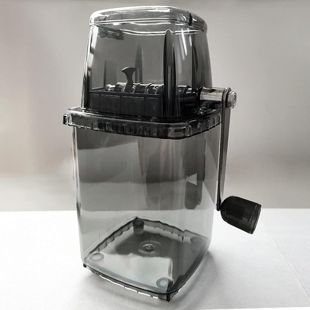 Tragbarer Eiszerkleinerer, 1,25 L, Handgekurbelt, Zum Selbermachen, Manuelle Eiszerkleinerungsmaschi