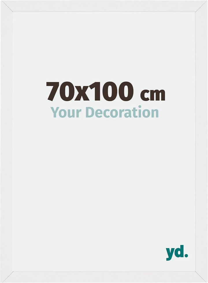 yd. Your Decoration - Bilderrahmen 70x100 cm - Bilderrahmen aus MDF mit Acrylglas - Antireflex - Aus