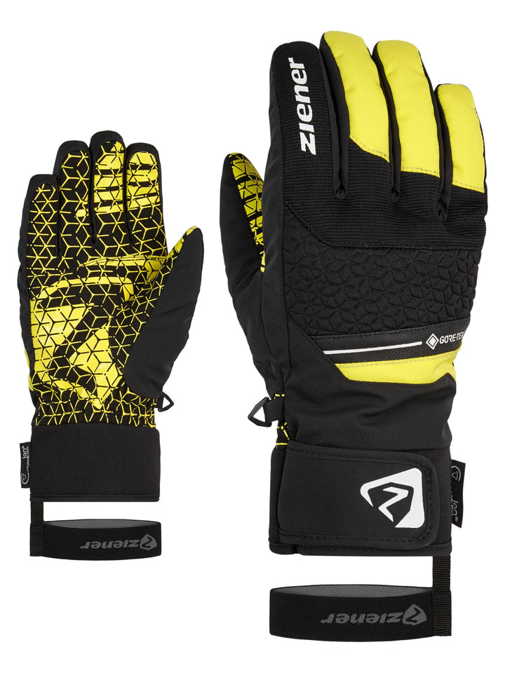 Ziener Herren Granit Ski-Handschuhe/Wintersport | wasserdicht, Gore-Tex, Alpine Wool 11 bitter lemon