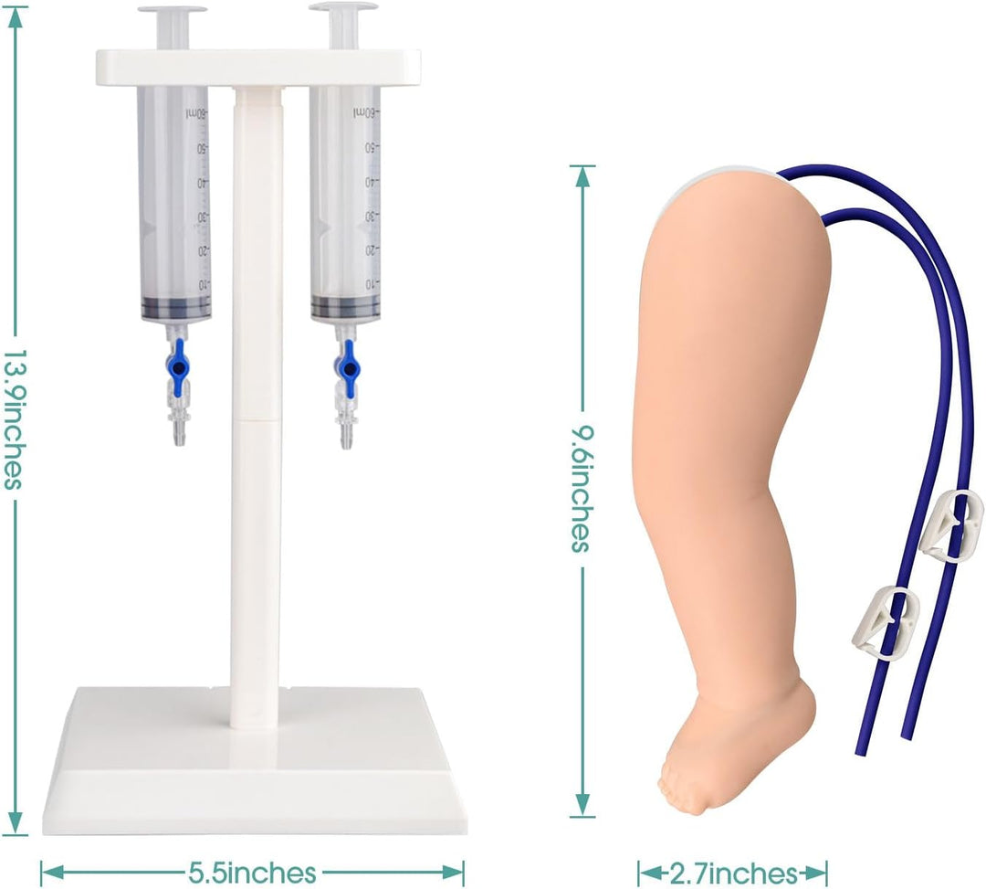 MedEduQuest Pädiatrie-IV- und Phlebotomie-Übungsbein-Set Pediatrisches IV-Bein, Pediatrisches IV-Bei