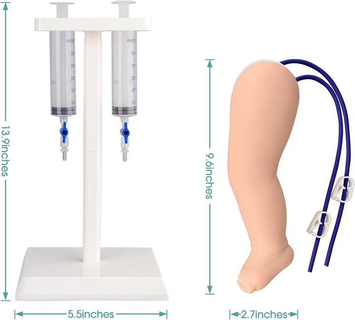 MedEduQuest Pädiatrie-IV- und Phlebotomie-Übungsbein-Set Pediatrisches IV-Bein, Pediatrisches IV-Bei