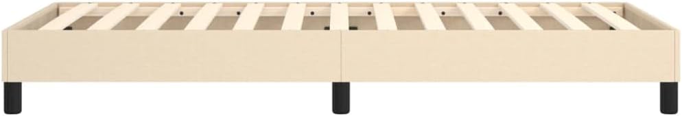 vidaXL Boxspringbett, Bettgestell mit Lattenrost, Bett Polsterbett mit Stützbeinen, Einzelbett Schla
