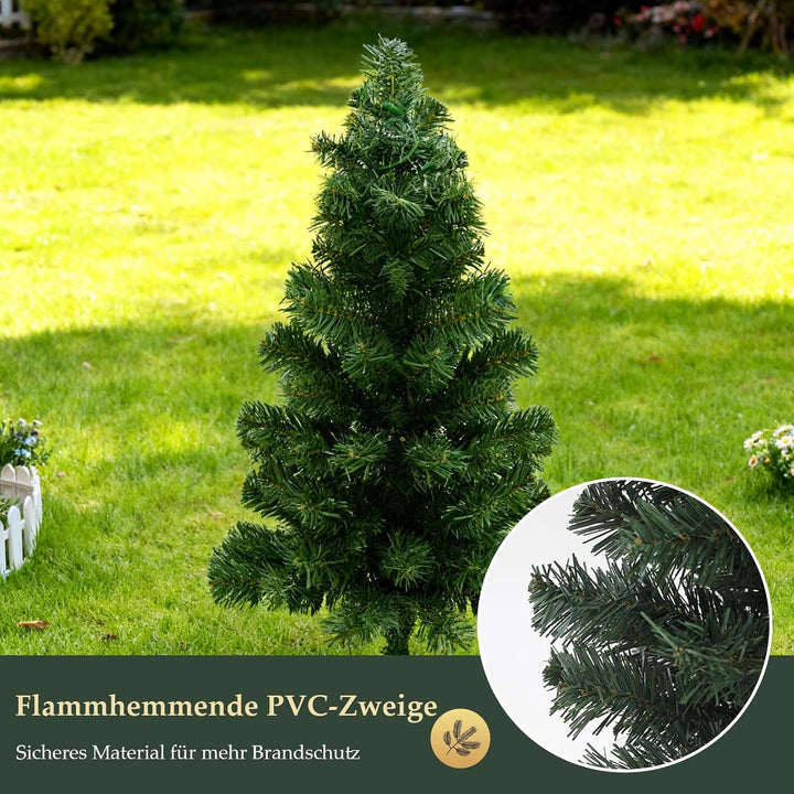 SALCAR 3er-Set Künstlicher Weihnachtsbaum 60cm mit Beleuchtung – PVC Tannenzweige mit Erdspiess, ide