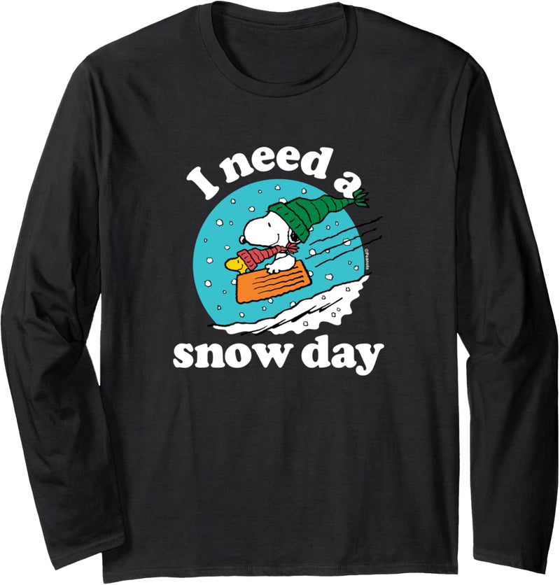 Peanuts - Christmas Snoopy - I Need A Snow Day Langarmshirt