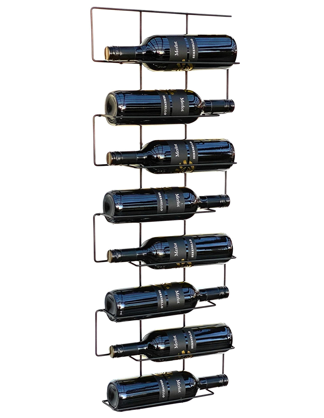 DanDiBo Weinregal Metall Schwarz Wand Schmal 96135 Flaschenregal Flaschenständer Flaschenhalter