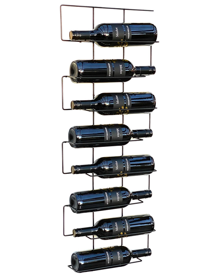 DanDiBo Weinregal Metall Schwarz Wand Schmal 96135 Flaschenregal Flaschenständer Flaschenhalter