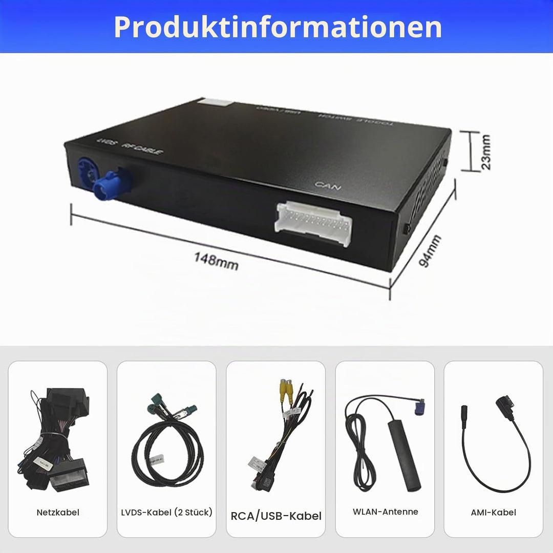 Road Top CarPlay Wireless Modul für Audi Q3 2014-2018 Jahr mit MMI 3G | HN+ Auto Software Version, C