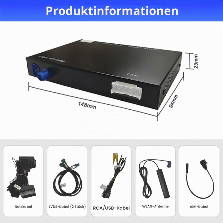 Road Top CarPlay Wireless Modul für Audi Q3 2014-2018 Jahr mit MMI 3G | HN+ Auto Software Version, C