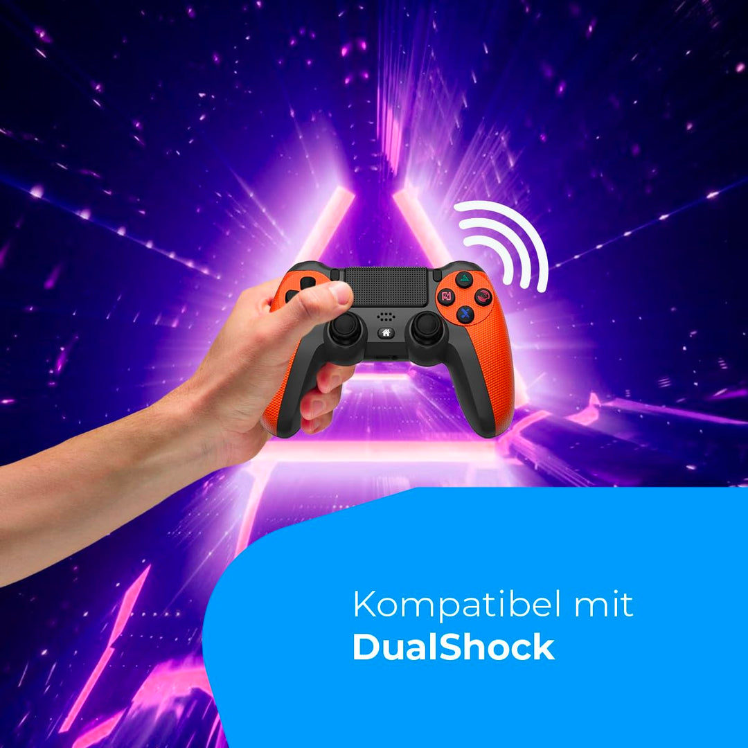 NK Wireless Controller für PS4 / PS3 / PC/Mobile - Wireless Controller mit Dualshock, 6-Achsen-Erken