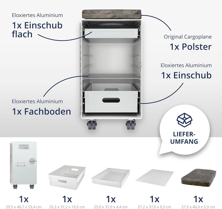 Hocker Schubladenschrank, Rollcontainer, Metallschrank, Büroschrank, Industrial Möbel, Aktenschrank