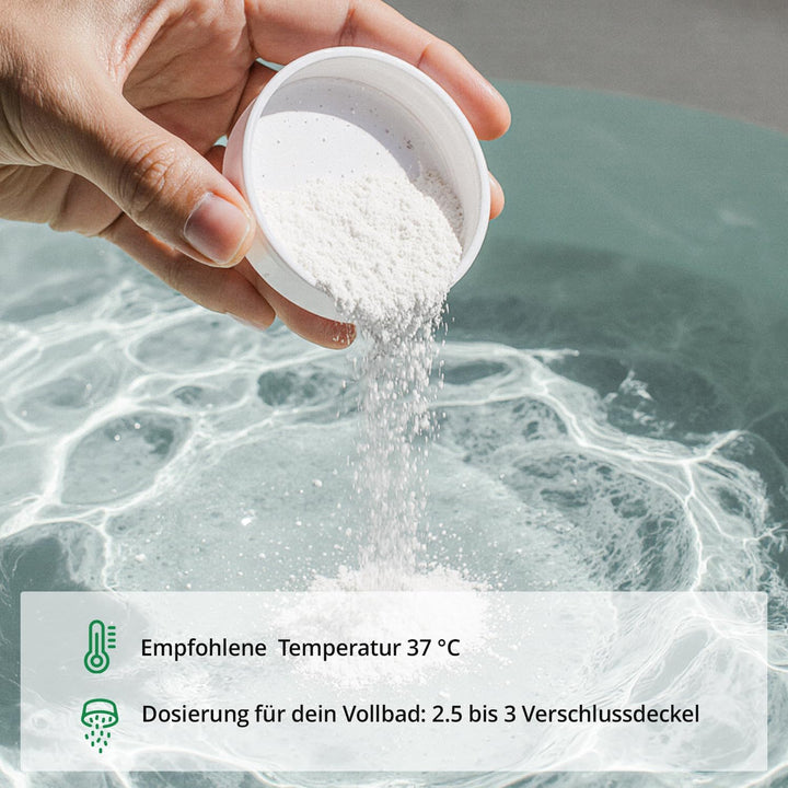 effective nature Basenbad - basisches Badesalz mit Sango-Meereskoralle & Edelsteinpulver - ergiebige