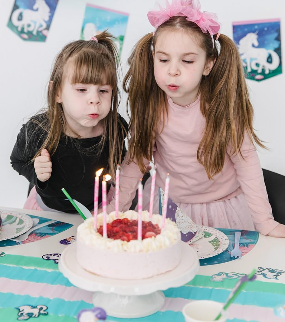 Carpeta 37-TLG Party-Set * STERNENSCHWEIF * für 8 Kinder mit Teller + Becher + Servietten + Luftball