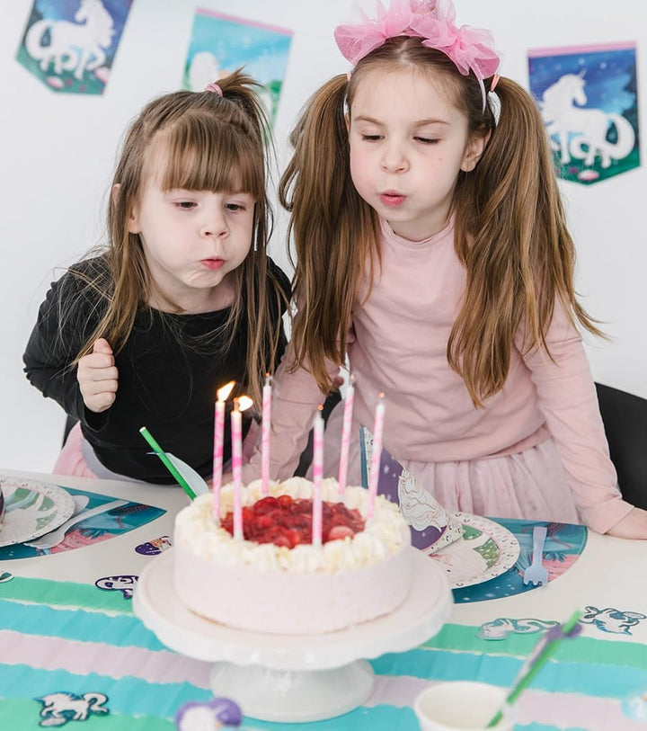 Carpeta 37-TLG Party-Set * STERNENSCHWEIF * für 8 Kinder mit Teller + Becher + Servietten + Luftball